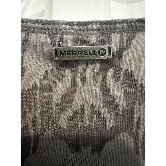 Merrell Opti-wick Midi Dress Cap Sleeve Size Small Gray Outdoors Hiking Hippie - Picture 7 of 12